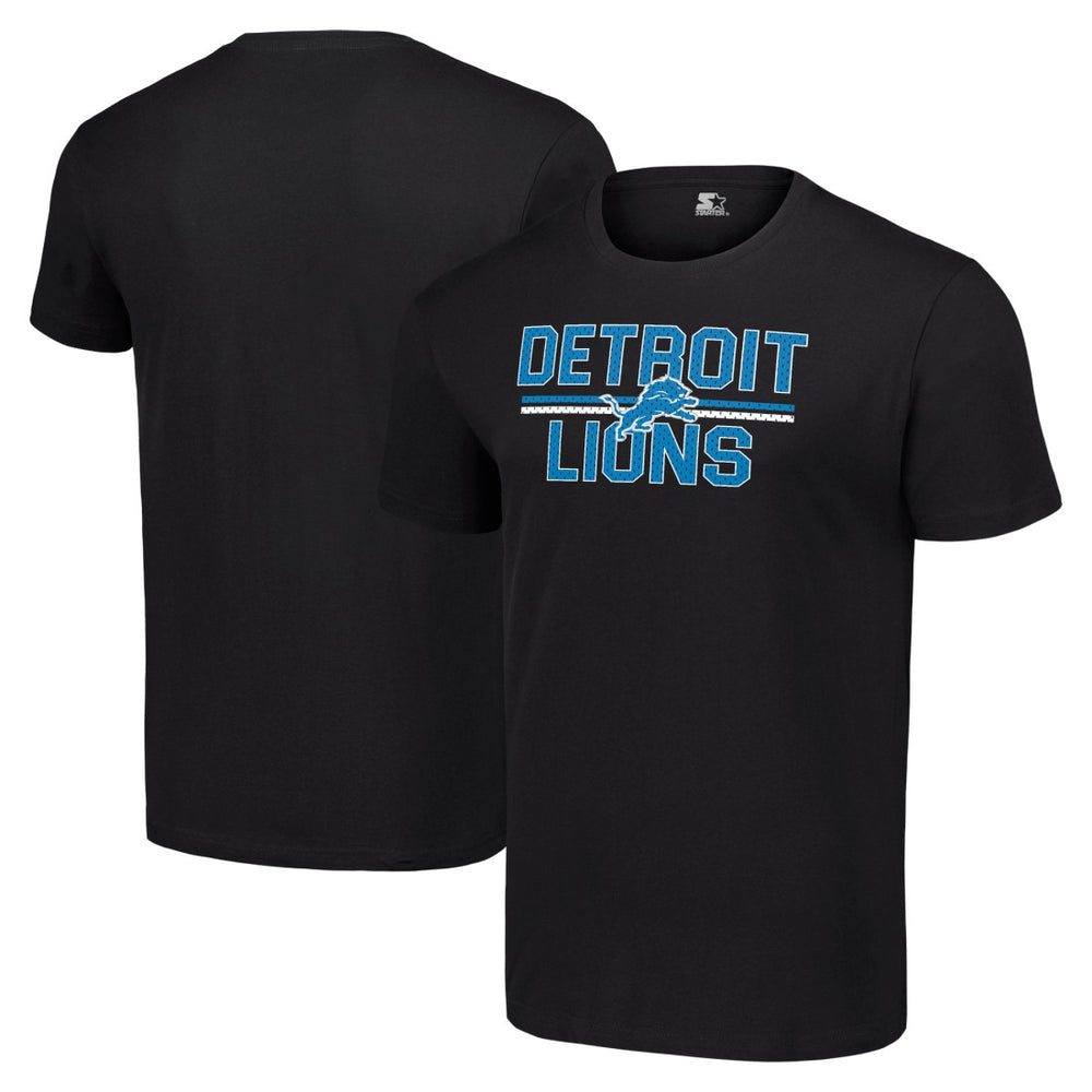 Detroit Lions Starter Team Mesh Print Graphic T-Shirt - Black sale