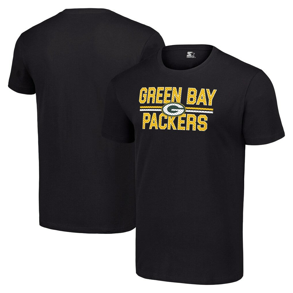 Green Bay Packers Starter Team Mesh Print Graphic T-Shirt - Black sale