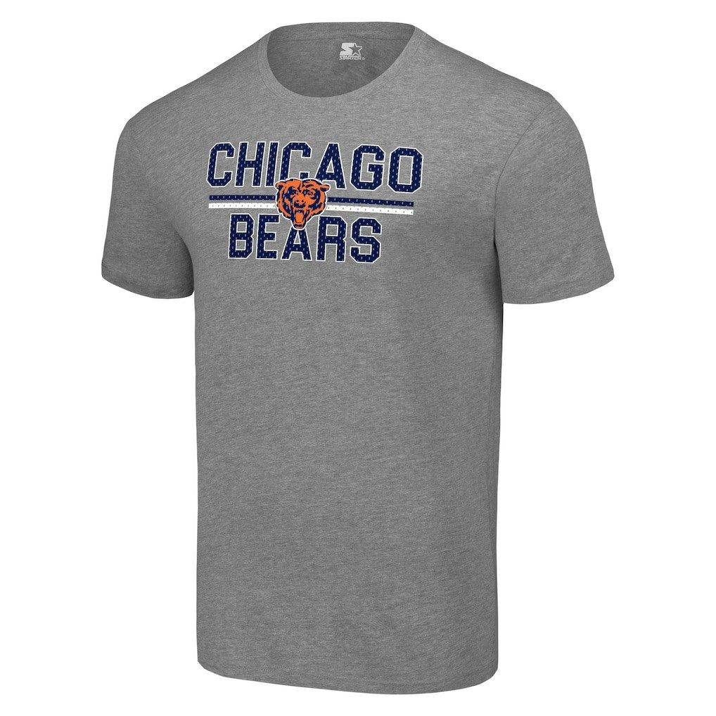Chicago Bears Starter Team Mesh Print Graphic T-Shirt - Heather Gray cheap