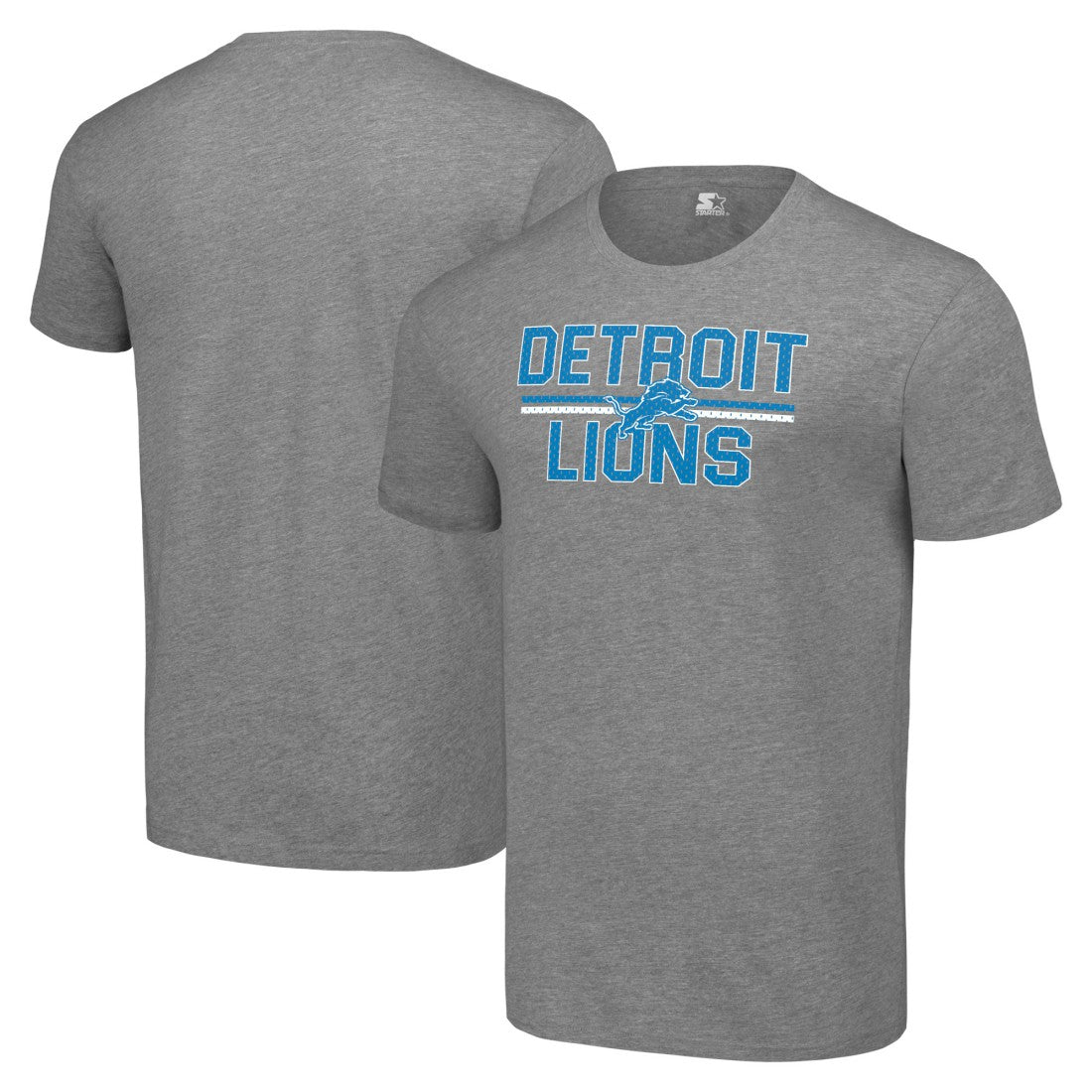 Detroit Lions Starter Team Mesh Print Graphic T-Shirt - Heather Gray for sale