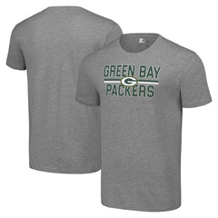 Green Bay Packers Starter Team Mesh Print Graphic T-Shirt - Heather Gray outlet