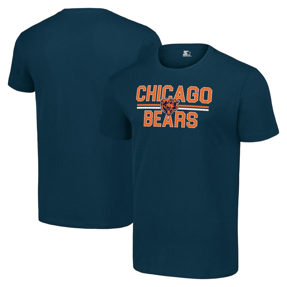 Chicago Bears Starter Team Mesh Print Graphic T-Shirt - Navy for sale