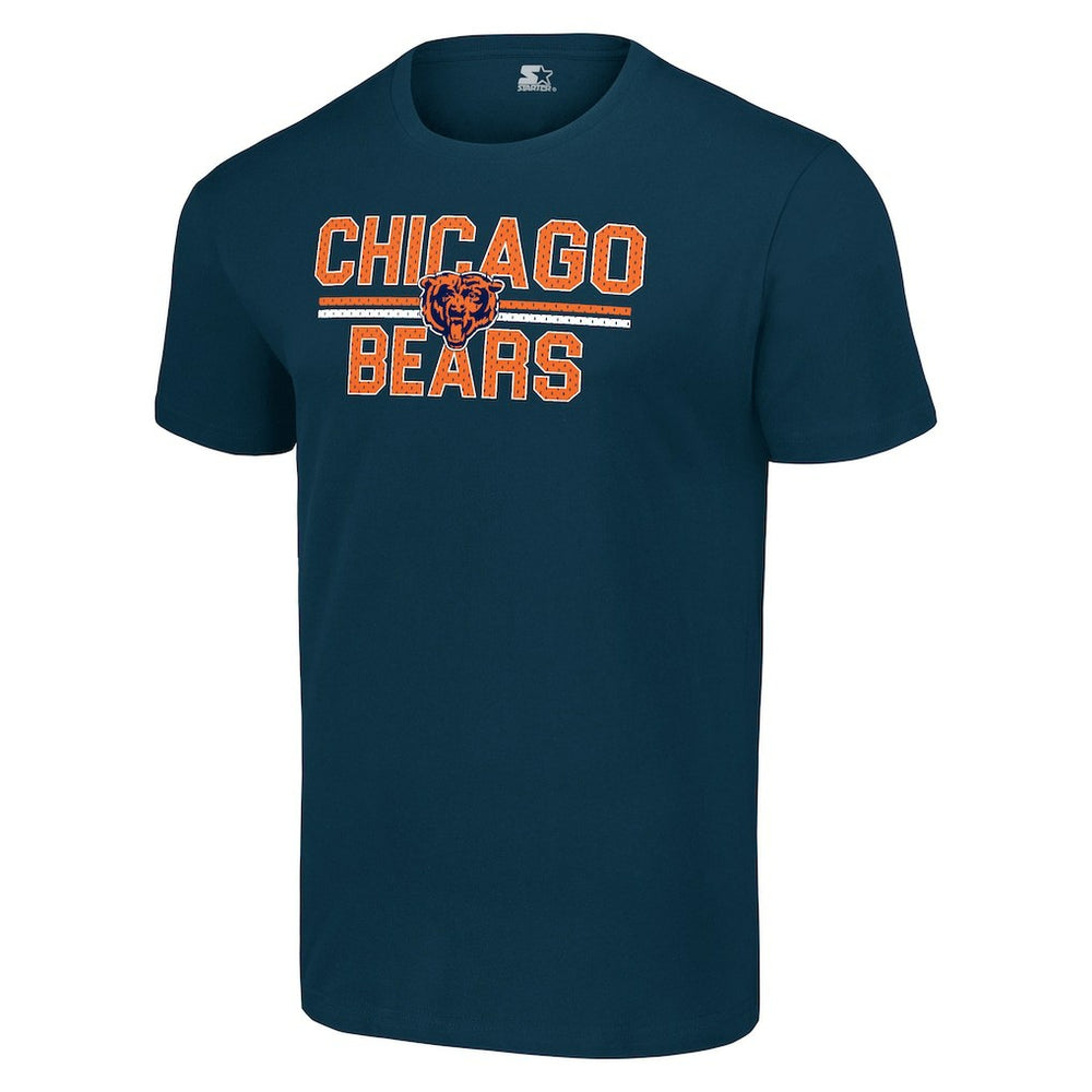 Chicago Bears Starter Team Mesh Print Graphic T-Shirt - Navy for sale