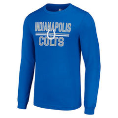 Indianapolis Colts Starter Team Mesh Print Graphic Long Sleeve T-Shirt - Royal discount