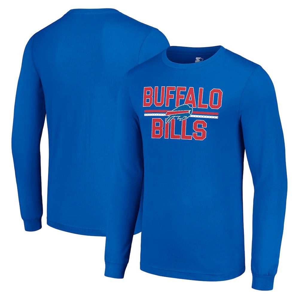 Buffalo Bills Starter Team Mesh Print Graphic Long Sleeve T-Shirt - Royal online
