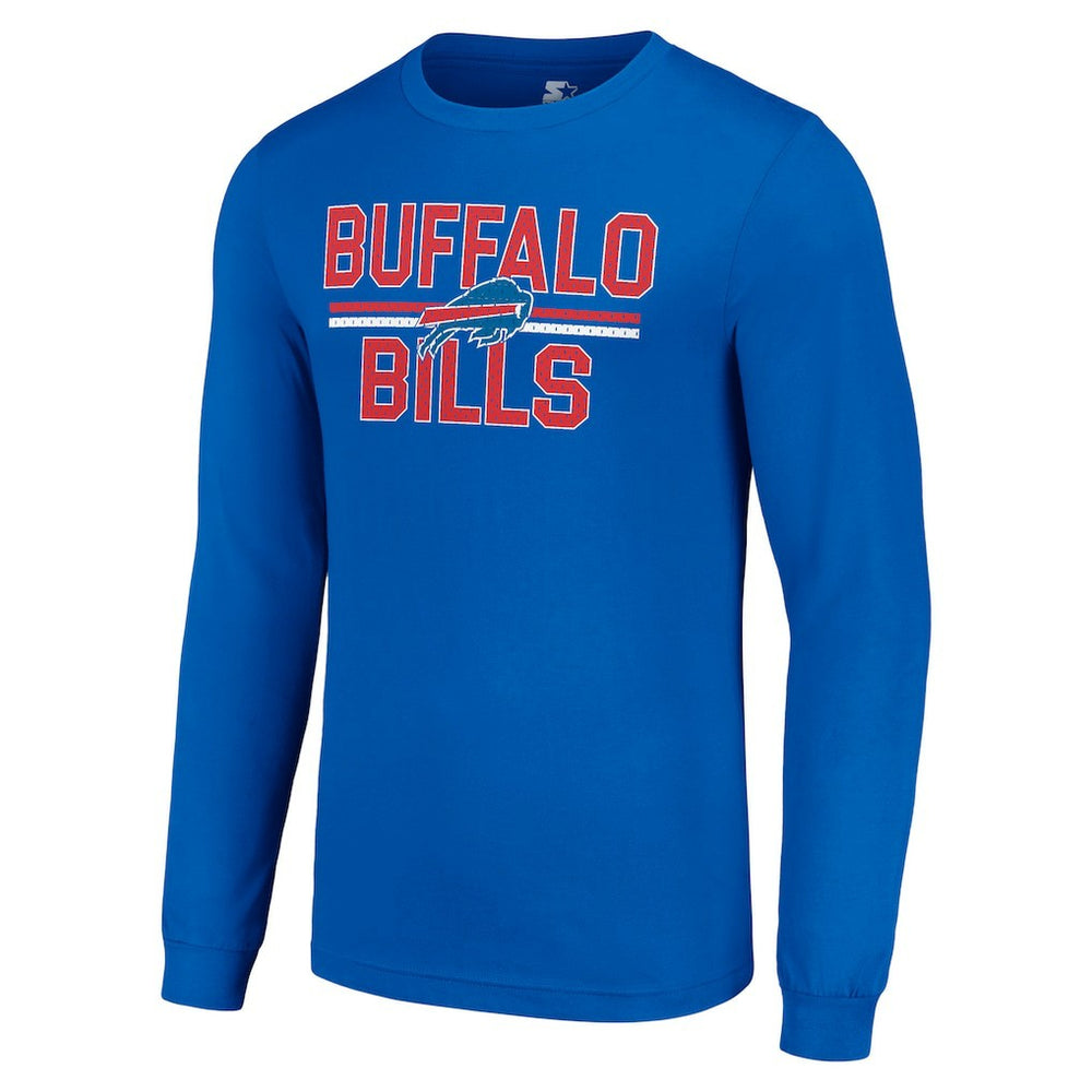 Buffalo Bills Starter Team Mesh Print Graphic Long Sleeve T-Shirt - Royal online