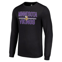 Minnesota Vikings Starter Team Mesh Print Graphic Long Sleeve T-Shirt - Black online
