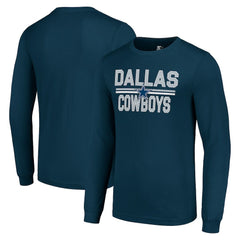 Dallas Cowboys Starter Team Mesh Print Graphic Long Sleeve T-Shirt - Navy on sale