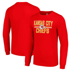 Kansas City Chiefs Starter Team Mesh Print Graphic Long Sleeve T-Shirt - Red discount