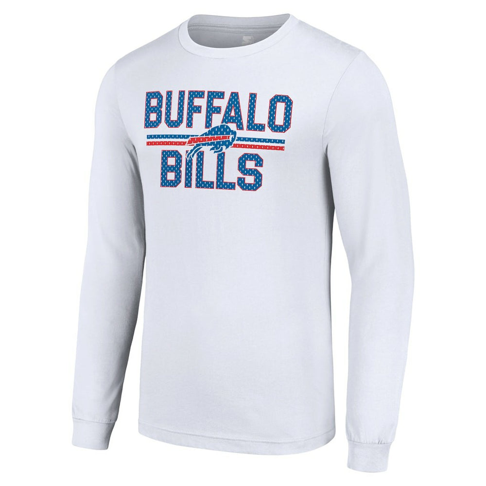 Buffalo Bills Starter Team Mesh Print Graphic Long Sleeve T-Shirt - White for sale