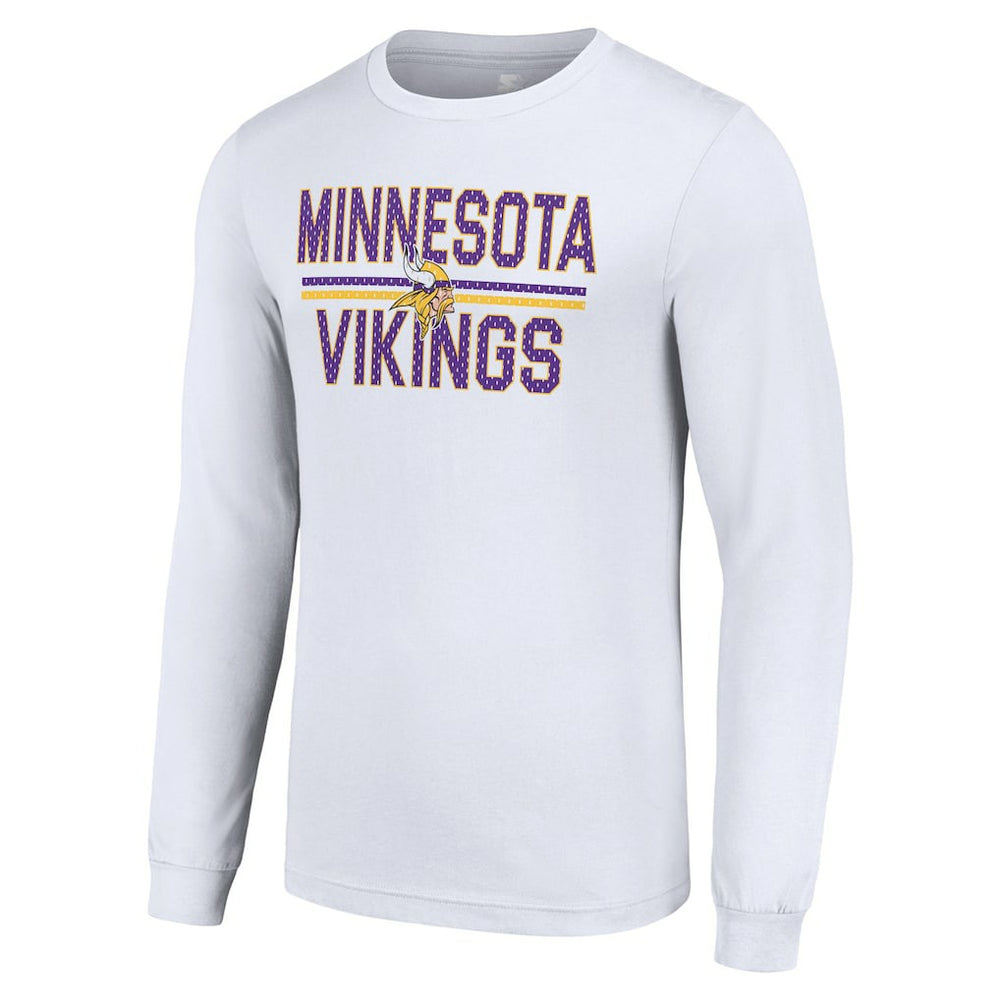 Minnesota Vikings Starter Team Mesh Print Graphic Long Sleeve T-Shirt - White sale