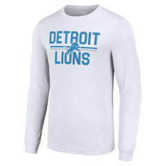 Detroit Lions Starter Team Mesh Print Graphic Long Sleeve T-Shirt - White online