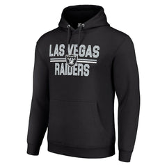 Las Vegas Raiders Starter Unisex Team Mesh Print Graphic Tri-Blend Pullover Hoodie - Black for sale