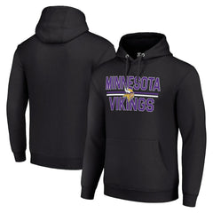 Minnesota Vikings Starter Unisex Team Mesh Print Graphic Tri-Blend Pullover Hoodie - Black discount