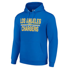 Los Angeles Chargers Starter Unisex Team Mesh Print Graphic Tri-Blend Pullover Hoodie - Royal cheap