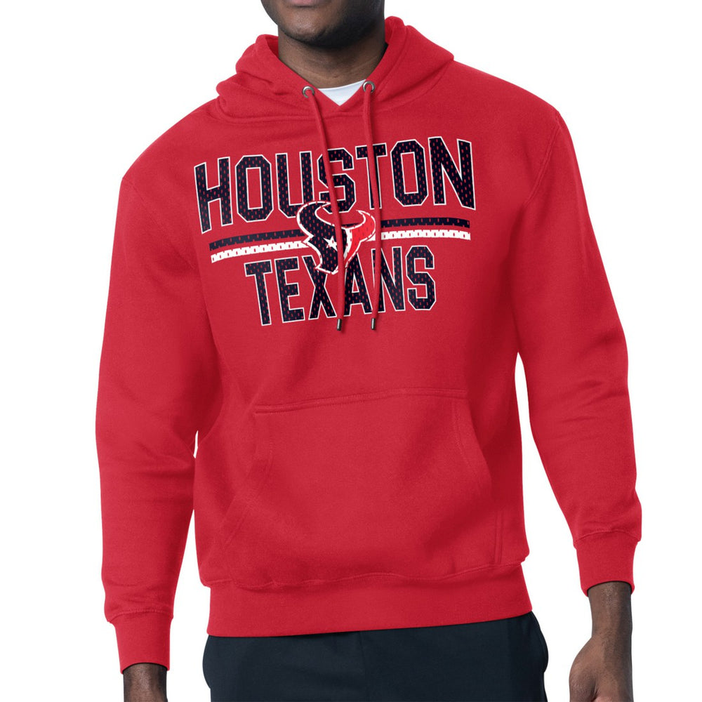 Houston Texans Starter Unisex Team Mesh Print Graphic Tri-Blend Pullover Hoodie - Red online