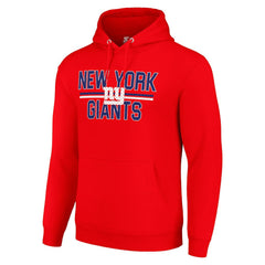 New York Giants Starter Unisex Team Mesh Print Graphic Tri-Blend Pullover Hoodie - Red on sale
