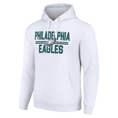 Philadelphia Eagles Starter Unisex Team Mesh Print Graphic Tri-Blend Pullover Hoodie - White cheap