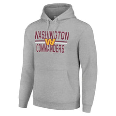 Washington Commanders Starter Unisex Team Mesh Print Graphic Tri-Blend Pullover Hoodie - Heather Gray cheap