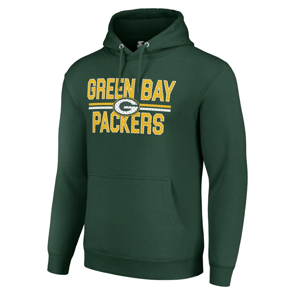 Green Bay Packers Starter Unisex Team Mesh Print Graphic Tri-Blend Pullover Hoodie - Green cheap