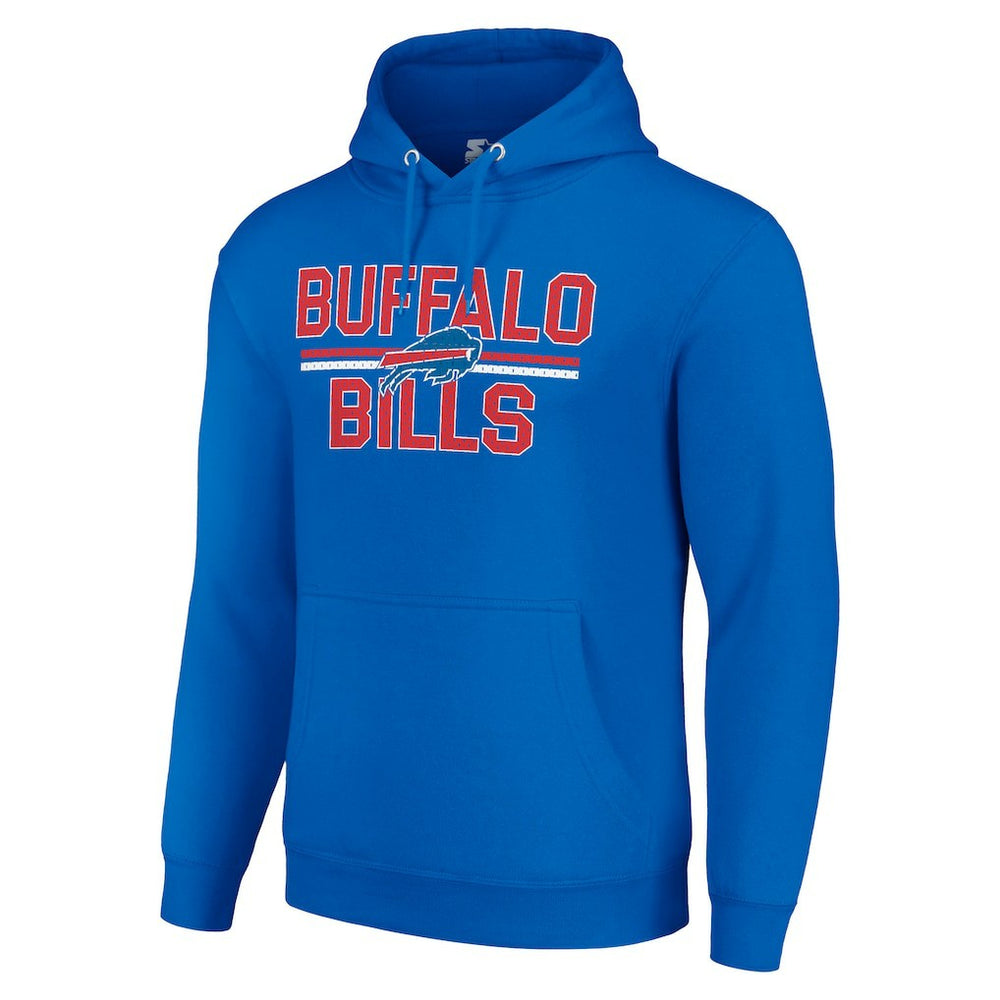 Buffalo Bills Starter Unisex Team Mesh Print Graphic Tri-Blend Pullover Hoodie - Royal online