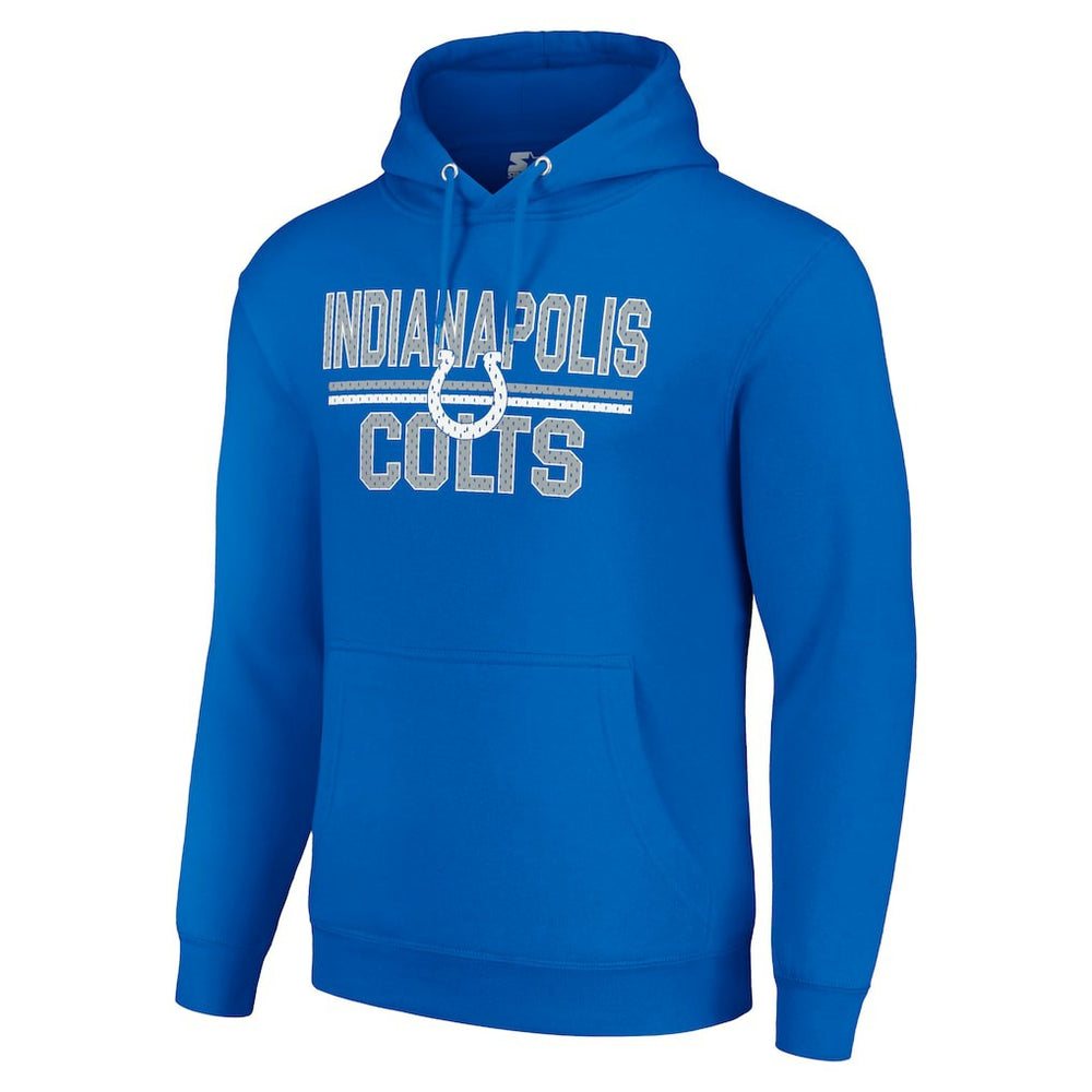 Indianapolis Colts Starter Unisex Team Mesh Print Graphic Tri-Blend Pullover Hoodie - Royal cheap