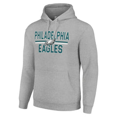 Philadelphia Eagles Starter Unisex Team Mesh Print Graphic Tri-Blend Pullover Hoodie - Heather Gray online