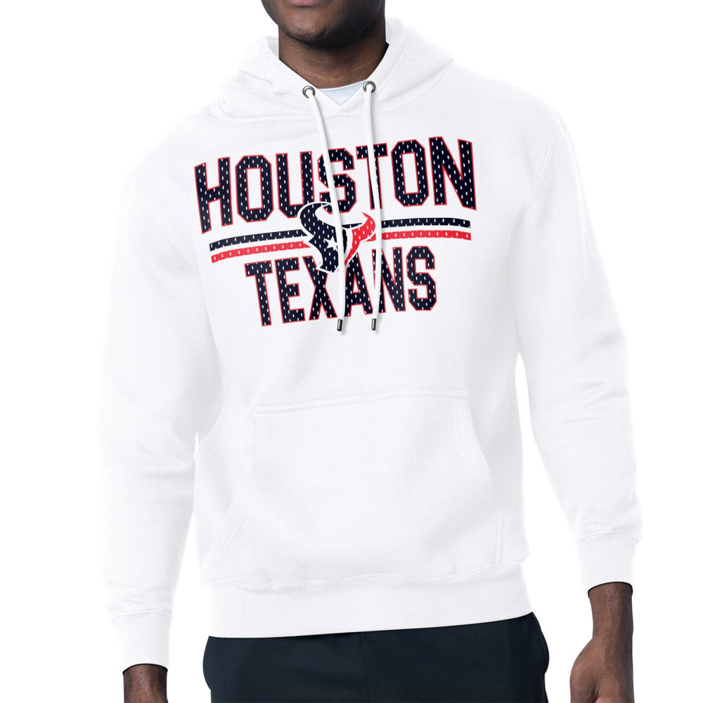 Houston Texans Starter Unisex Team Mesh Print Graphic Tri-Blend Pullover Hoodie - White cheap