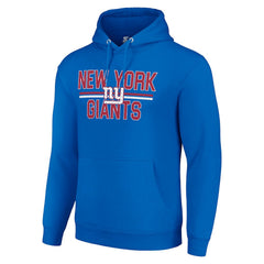 New York Giants Starter Unisex Team Mesh Print Graphic Tri-Blend Pullover Hoodie - Royal on sale