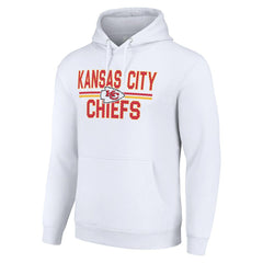 Kansas City Chiefs Starter Unisex Team Mesh Print Graphic Tri-Blend Pullover Hoodie - White on sale