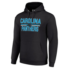 Carolina Panthers Starter Unisex Team Mesh Print Graphic Tri-Blend Pullover Hoodie - Black on sale