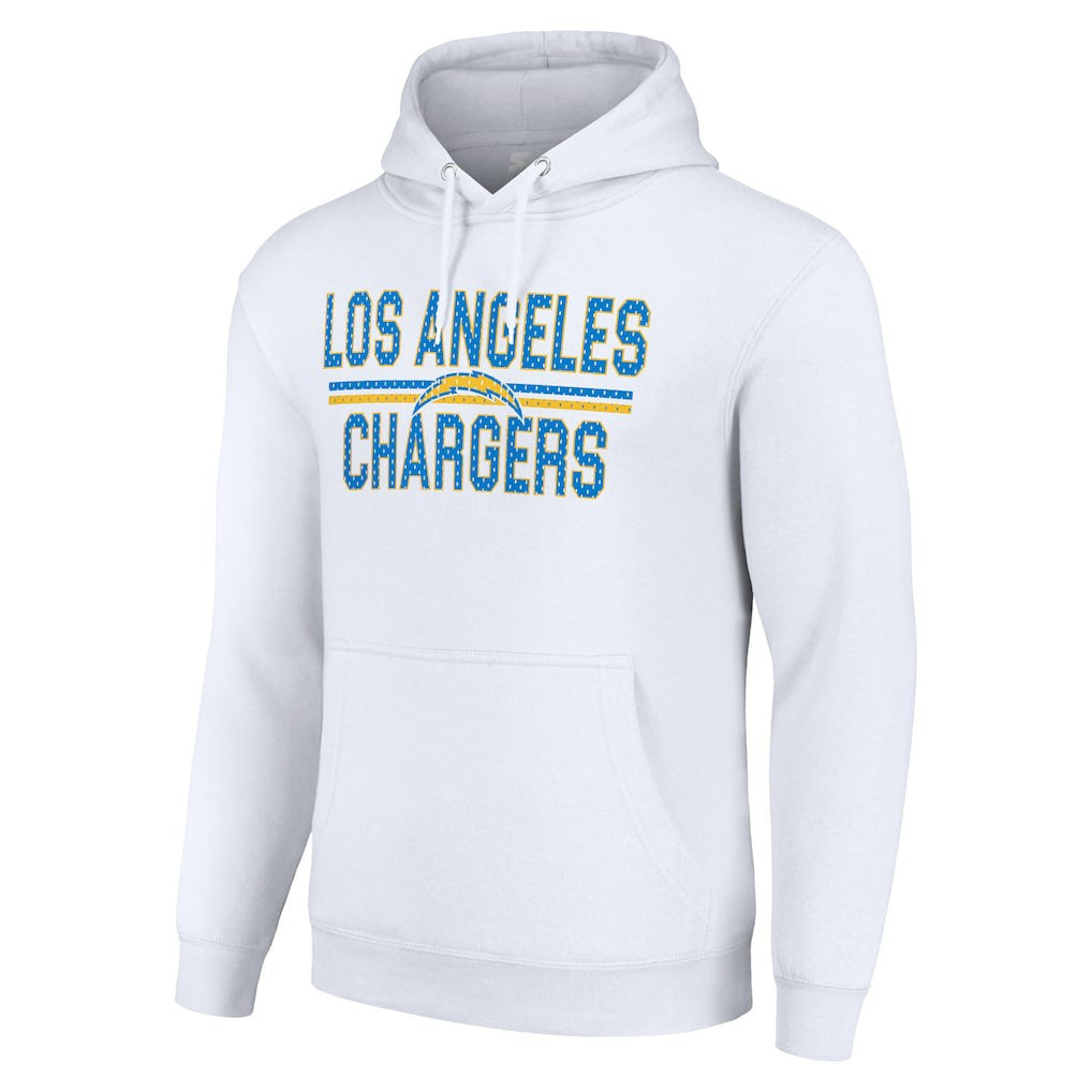 Los Angeles Chargers Starter Unisex Team Mesh Print Graphic Tri-Blend Pullover Hoodie - White for sale