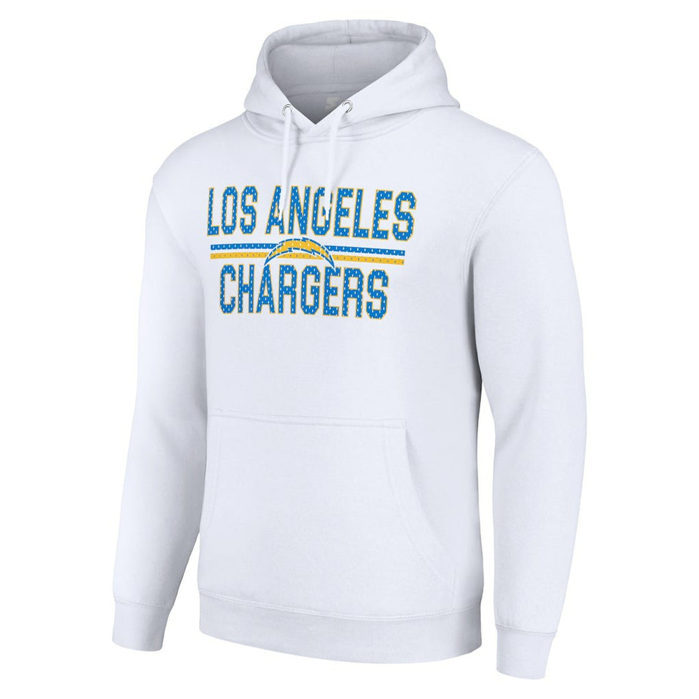 Los Angeles Chargers Starter Unisex Team Mesh Print Graphic Tri-Blend Pullover Hoodie - White for sale