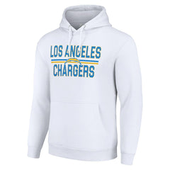 Los Angeles Chargers Starter Unisex Team Mesh Print Graphic Tri-Blend Pullover Hoodie - White for sale
