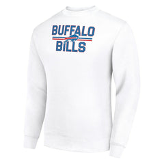 Buffalo Bills Starter Team Mesh Print Graphic Pullover Sweatshirt - White outlet