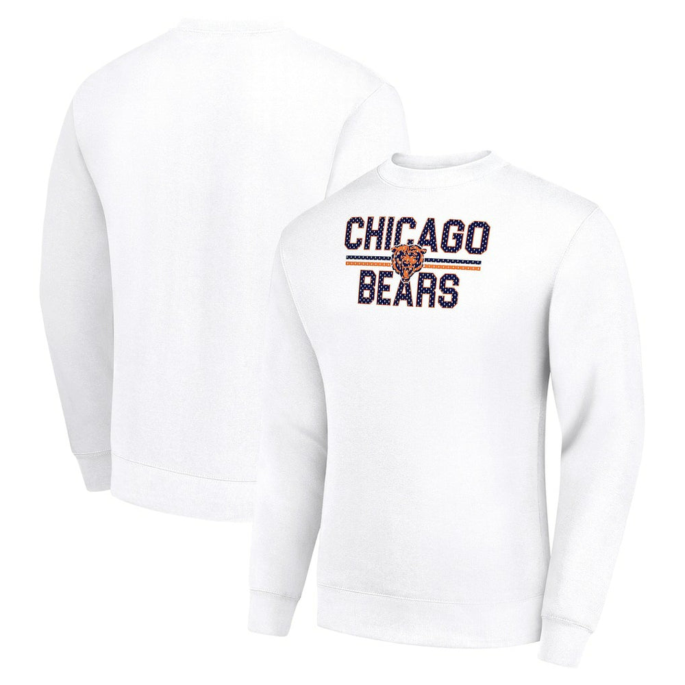 Chicago Bears Starter Team Mesh Print Graphic Pullover Sweatshirt - White online