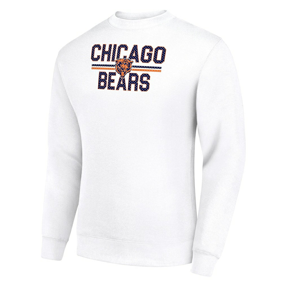 Chicago Bears Starter Team Mesh Print Graphic Pullover Sweatshirt - White online