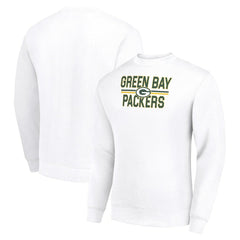 Green Bay Packers Starter Team Mesh Print Graphic Pullover Sweatshirt - White outlet