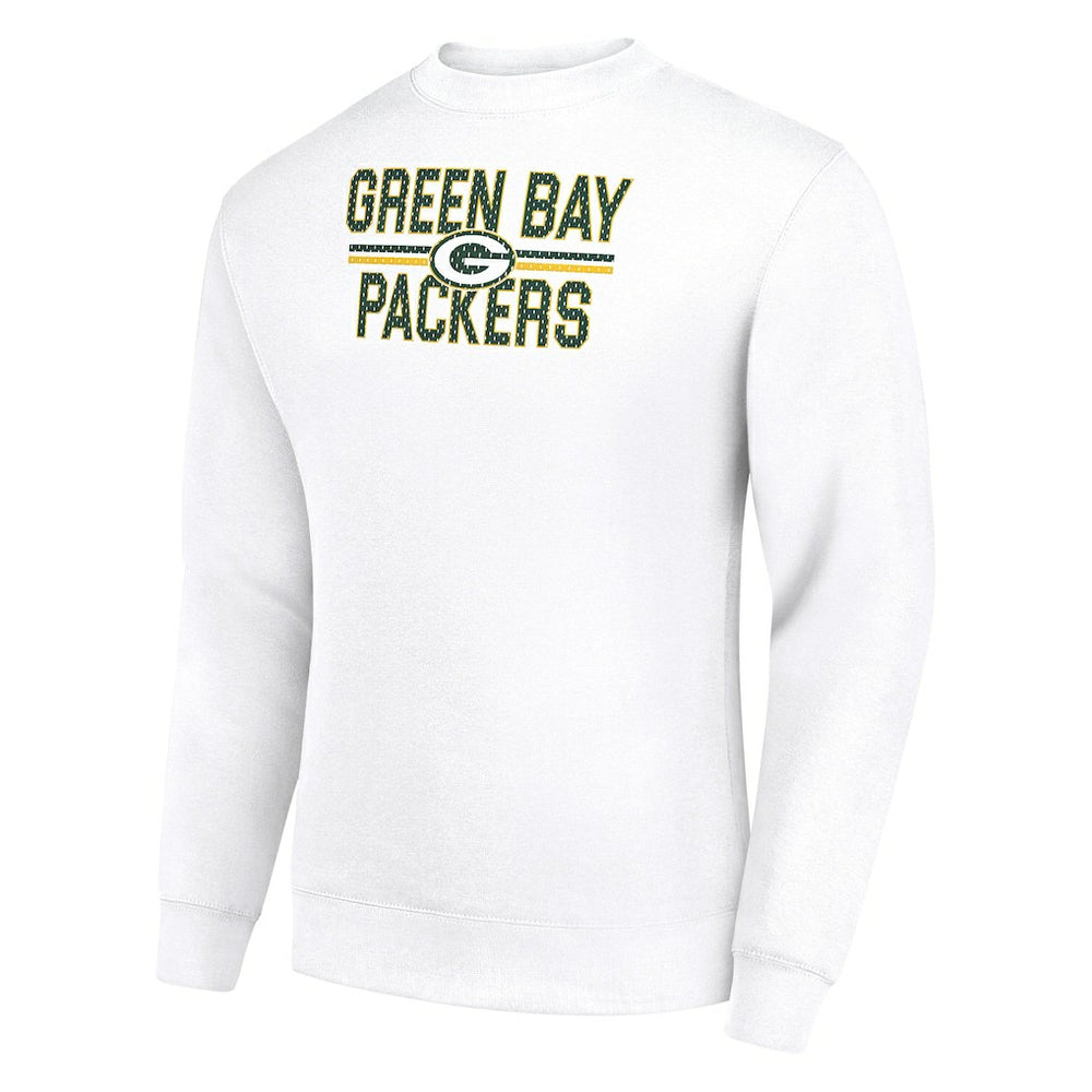 Green Bay Packers Starter Team Mesh Print Graphic Pullover Sweatshirt - White outlet