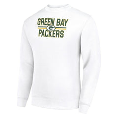 Green Bay Packers Starter Team Mesh Print Graphic Pullover Sweatshirt - White outlet