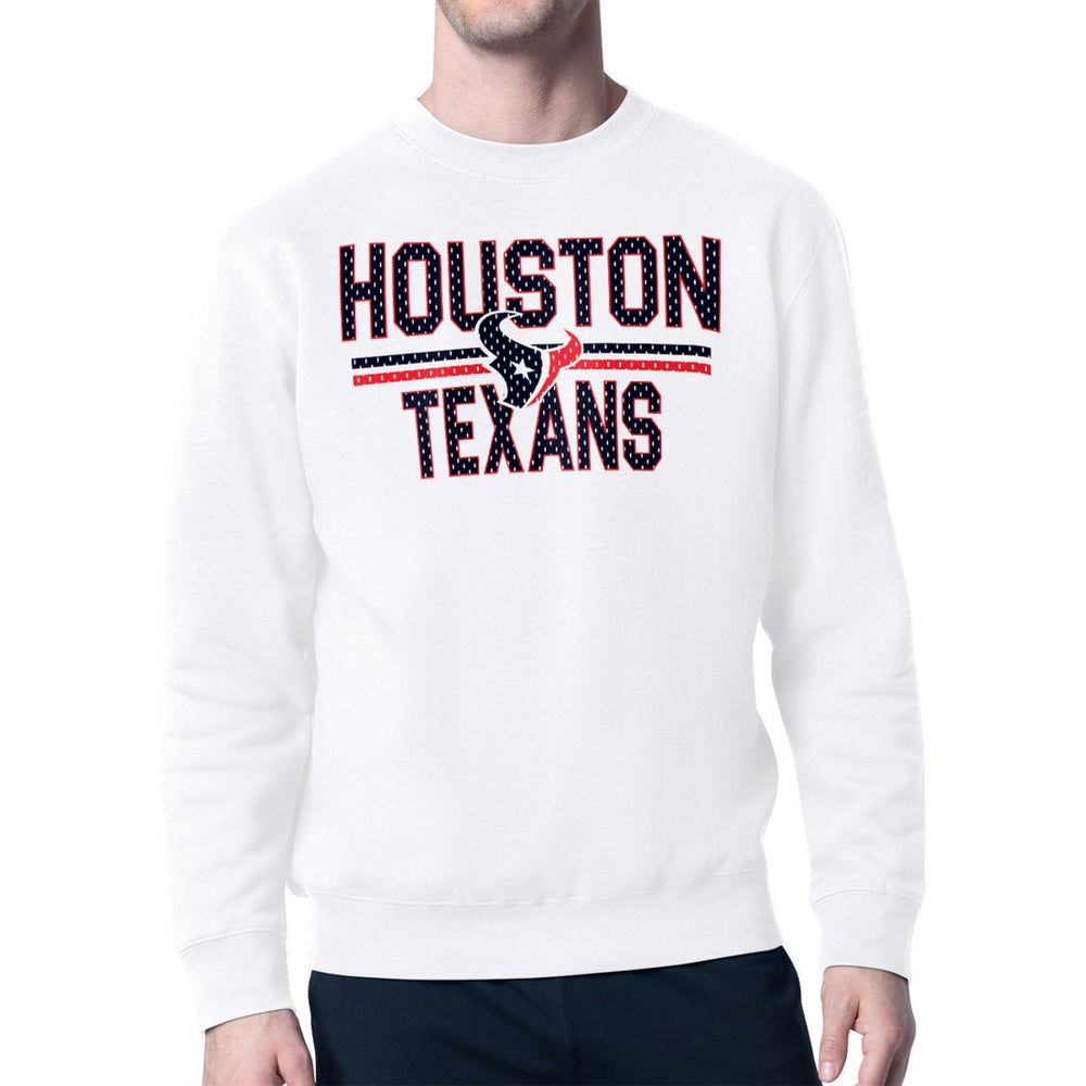 Houston Texans Starter Team Mesh Print Graphic Pullover Sweatshirt - White cheap