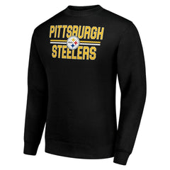Pittsburgh Steelers Starter Team Mesh Print Graphic Pullover Sweatshirt - Black online
