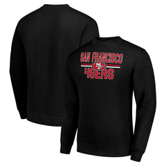 San Francisco 49ers Starter Team Mesh Print Graphic Pullover Sweatshirt - Black online