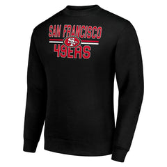 San Francisco 49ers Starter Team Mesh Print Graphic Pullover Sweatshirt - Black online