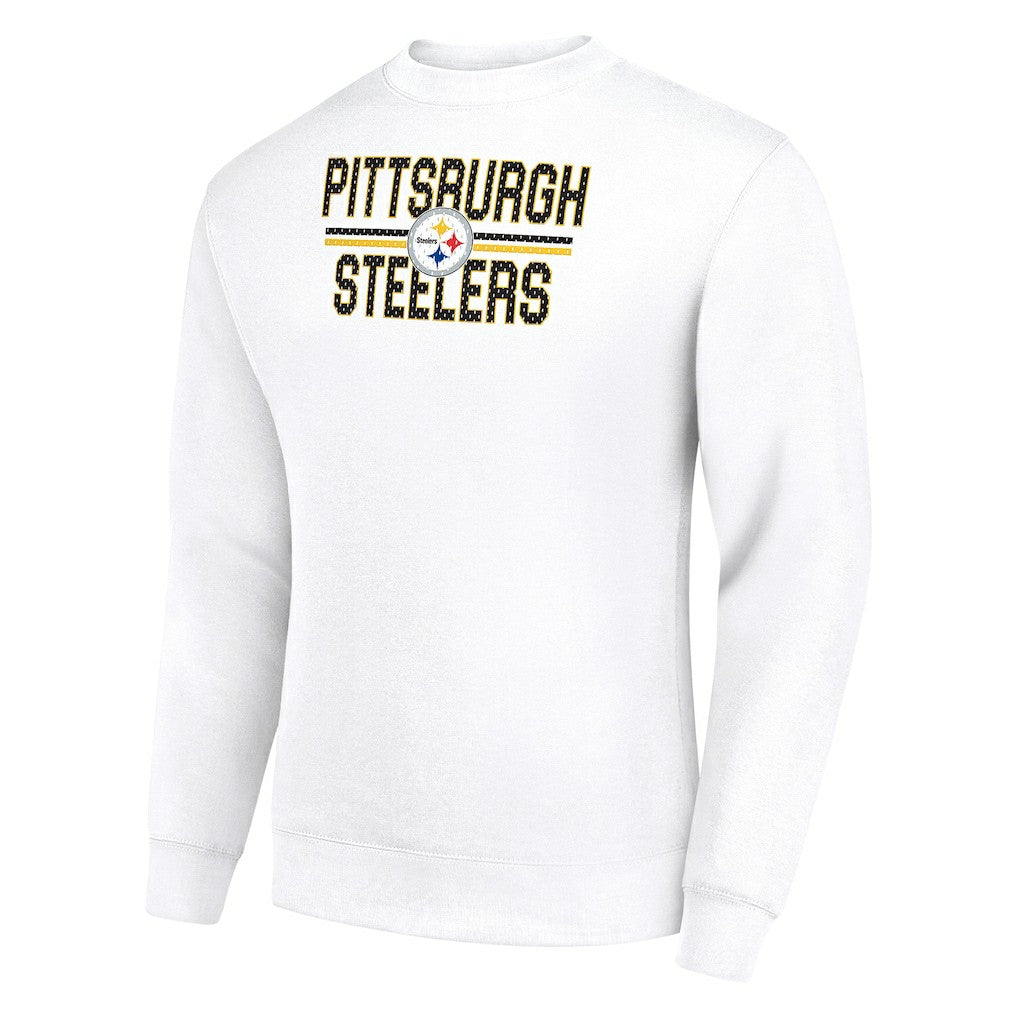 Pittsburgh Steelers Starter Team Mesh Print Graphic Pullover Sweatshirt - White online