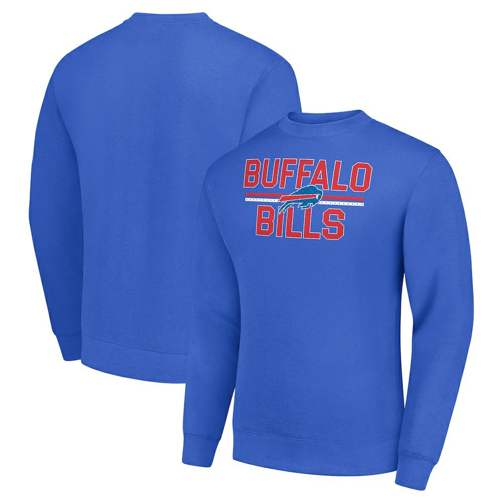 Buffalo Bills Starter Team Mesh Print Graphic Pullover Sweatshirt - Royal outlet