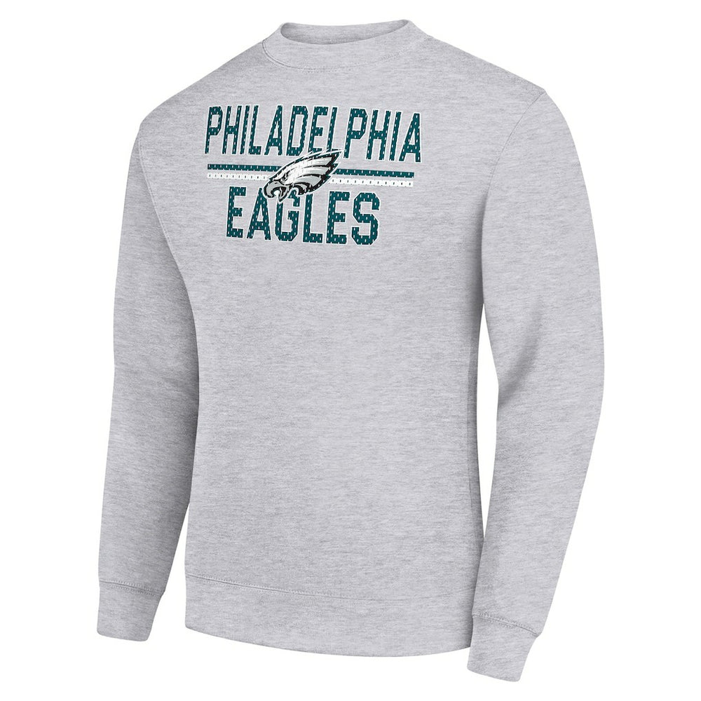 Philadelphia Eagles Starter Team Mesh Print Graphic Pullover Sweatshirt - Heather Gray online