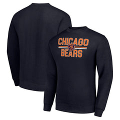 Chicago Bears Starter Team Mesh Print Graphic Pullover Sweatshirt - Navy online
