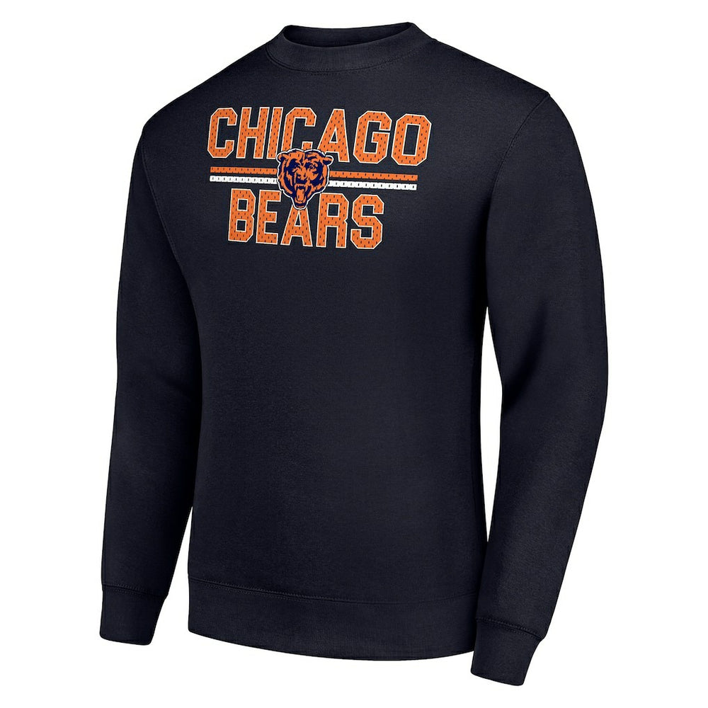 Chicago Bears Starter Team Mesh Print Graphic Pullover Sweatshirt - Navy online