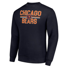 Chicago Bears Starter Team Mesh Print Graphic Pullover Sweatshirt - Navy online